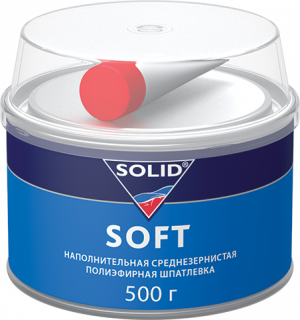 312.0500 SOLID SOFT - (фасовка 500 гр) наполнительная среднезернистая шпатлевка